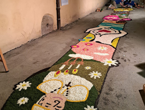 Un’infiorata speciale per Valter Baldaccini e i 10 anni della Fondazione